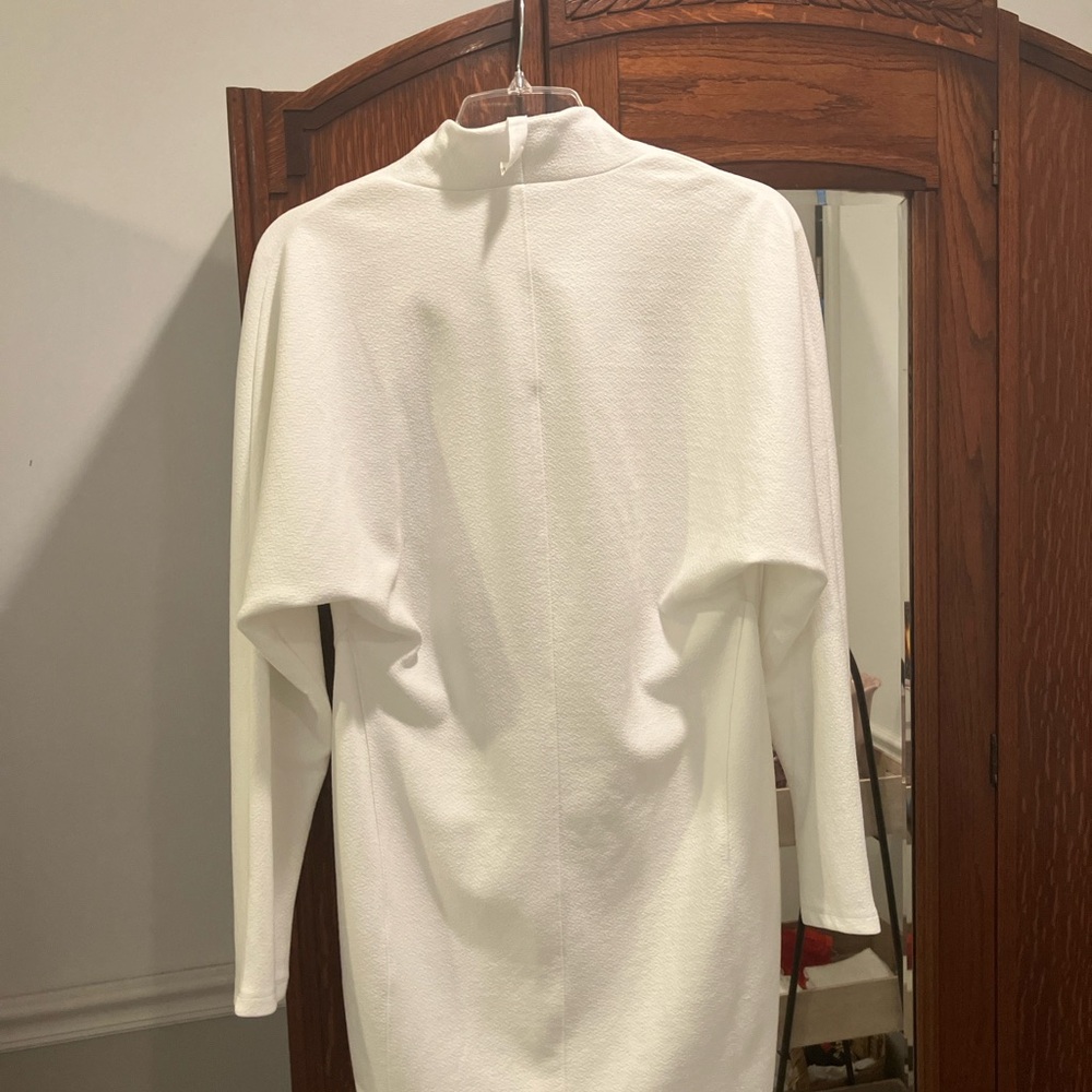 Anthropologie daily practice long sleeve white dress